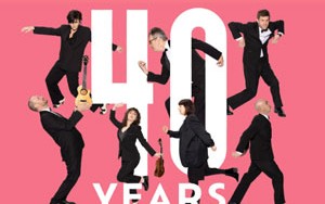 Bildcollage 40 Jahre Ukulele Orchester – 40 Jahre Kulturforum – 100 Jahre Stadttheater Hallein