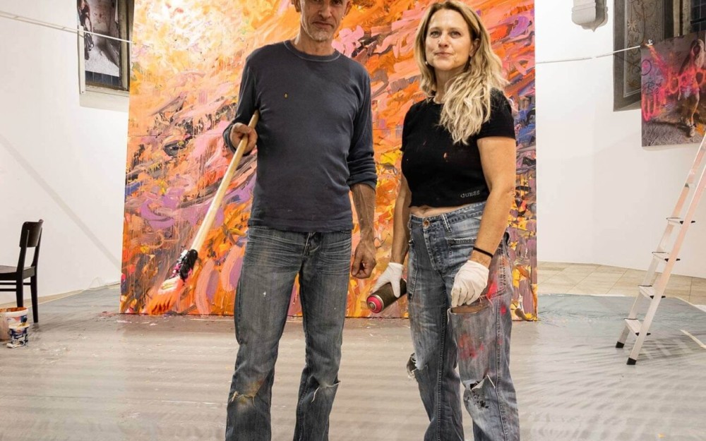 Künstler in einem Atelier