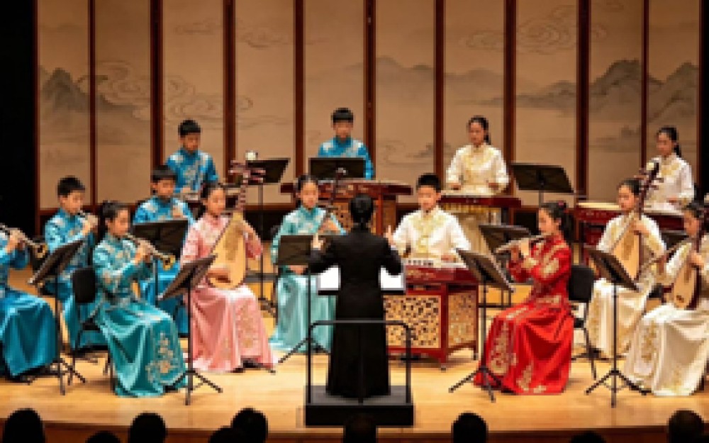 Chinesische Volksmusikgruppe aus Peking